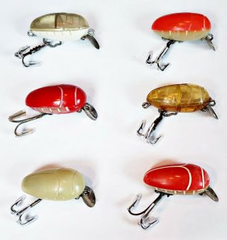 6 Experimental Millsite Rattle Bug Lures Made In Mi C 1930s