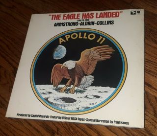 The Eagle Has Landed Vinyl Record Lp Apollo 11 Official Nasa Tapes July 20,  1969