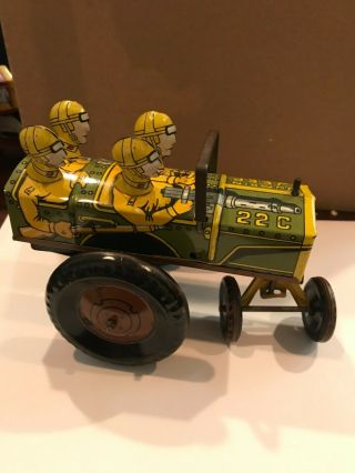 Vintage 1940s Marx Jumpin Jeep Wind Up Tin Toy C9 Near Best On Ebay