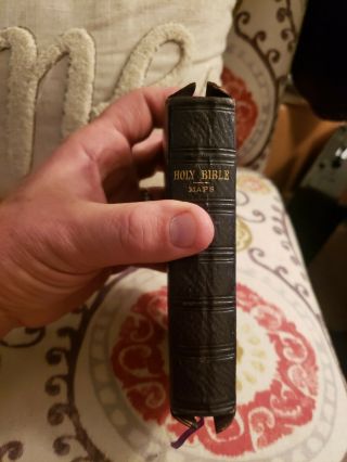 1882 The Holy Bible Old And Testaments With Maps.  Oxford University Press