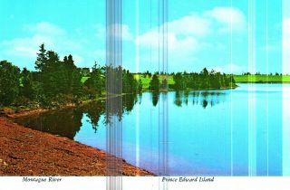 Vtg Photo Postcard Montague River Prince Edward Island Canada