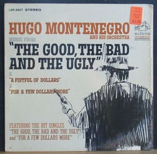 Hugo Monetenegro Music From The Good,  The Bad And The Ugly 1968 Vg,  Shrink
