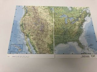 2007 Map Of North America : Usa,  Canada,  North East United States Old