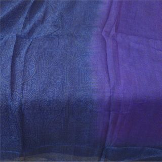 Sanskriti Vintage Purple Sarees Pure Silk Fabric Craft Bandhani Printed Sari 2