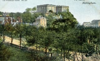 The Castle,  Nottingham ^^ Vintage Postcard