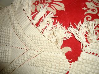 Vintage Hand Crocheted Bedspread 71 