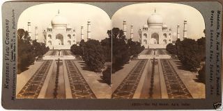 Keystone Stereoview The Taj Mahal,  Agra,  India From A 1910 