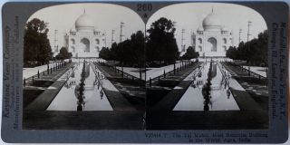 Keystone Stereoview Of The Taj Mahal,  Agra,  India From 1920’s 400 Card Set 260