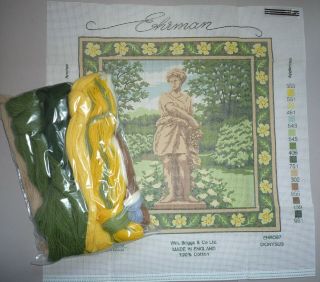 EHRMAN vintage DIONYSUS statue by EDWIN BELCHAMBER TAPESTRY NEEDLEPOINT KIT 3