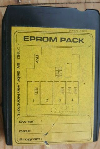 Rare Exidy Sorcerer Basic Erom Pac Vintage Computer Cartridge -