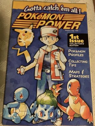Pokemon Power 1st Issue - Collector’s Edition From Nintendo Vol 1 Issue 1 1998