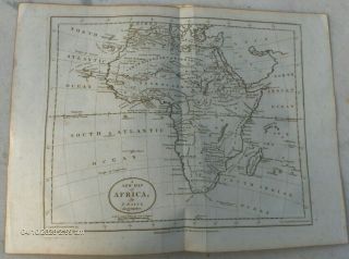 Carte Géographique Xviiie Siècle Bayly 1782 Old Antique Plan Map Afrique