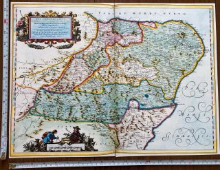 Old Tudor Map Aberdeenshire & Banffshire,  Scotland 1600 