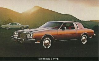 1979 Buick Riviera S Type Vintage Indiana Dealer Promo Advertising Pc