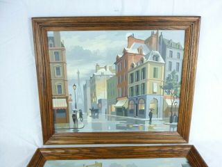 Pr Vtg 1958 Paint By Numbers Craft Master Misty Paris & Touch of France PBN 3