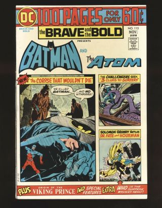 Brave & The Bold 115 - Batman & The Atom Nm - Cond
