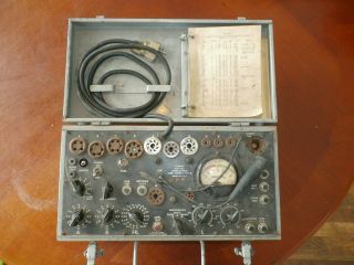 Vintage Antique Us Military Signal Corps Tube Tester I - 177 - B
