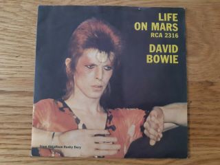 David Bowie: Life On Mars: Uk Pic Sleeve 7”
