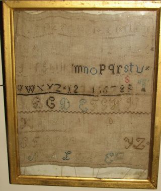 antique early 1800 ' s american sampler 2