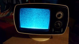 Vintage 70s Philco Ford Solid State Tv Television Space Age Mid Century Modern