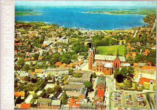 Vintage Postcard Denmark Cathedral At Roskilde,