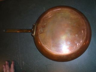 Vintage William Sonoma 12 " Copper Fry Pan Made In France