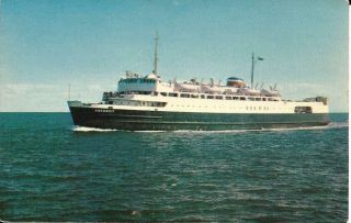 M.  V.  Abegweit,  Ice - Breaking Ferry Connecting Nb & Pei Canada,  Vintage Postcard