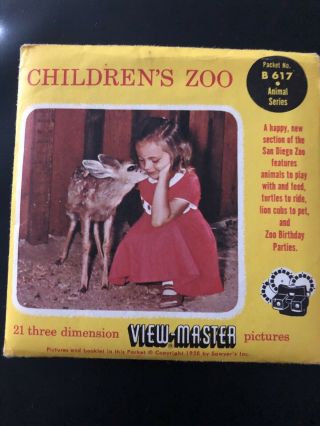 Viewmaster Photo Images Children’s Zoo Dan Diego B617