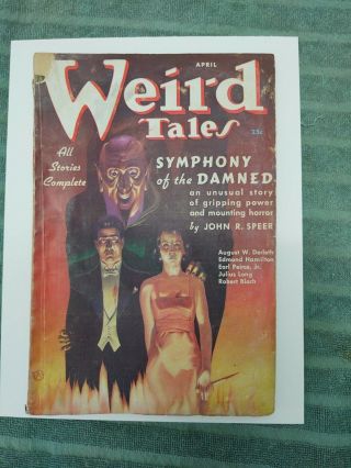 Weird Tales Pulp April 1937 - - Robert Bloch