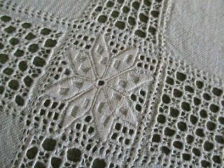 Antique Lefkara Tablecloth - Hand Embroidered - Linen