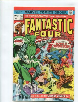 Fantastic Four 156 (9.  2 Ob) Dr Doom Middle Game 1975