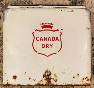 Vintage Canada Dry Picnic Cooler With Tray