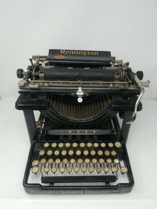 Vintage Remington Standard Typewriter No.  10 Made In York