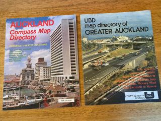 Vintage Auckland Ubd Compass Map Street Directory