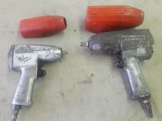 Snap On Im31 3/8 " And Im51a 1/2 " Heavy Duty Air Impact Wrench Gun Vintage