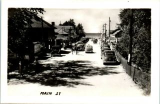 Vintage Photograph,  Wasaga Beach,  Ontario,  Canada,  Main Street,  Black And White