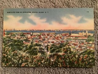 Vintage Postcard View Of Stapleton,  Staten Island,  Ny