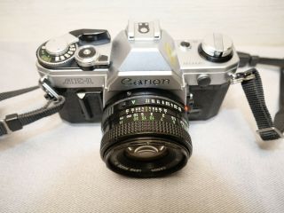 Vintage Canon AE - 1 35mm SLR Film Camera w 50mm 1.  8 lens & 2x teleconverter 2