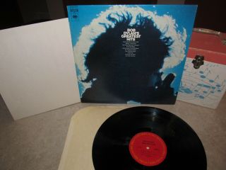 Bob Dylan Vinyl Lp Greatest Hits W/poster Columbia Beauty