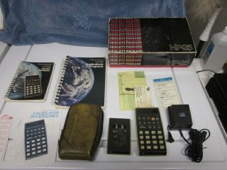 Hp - 25 Vintage Led Hewlett - Packard Scientific Calculator Bundle No Battery