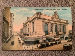 Vintage Postcard Early View Of Grand Central Terminal Station,  Nyc,  Ny