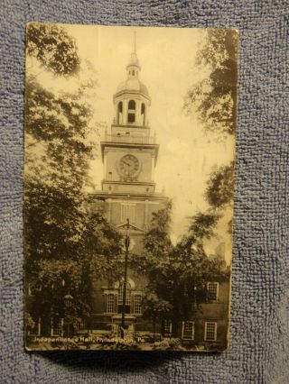 Vintage Postcard Independence Hall,  Philadelphia,  Pa.