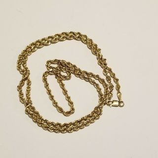 Vintage 18k Solid Gold Chain Necklace