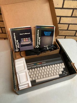 Vintage Commodore Plus/4 Vintage Computer W/box/power Cord/documentation