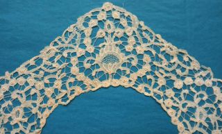 Small Antique Hand Made Rosaline Lace Collar