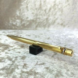Rare Vintage Authentic Cartier Ballpoint Pen Trinity Gold Plated