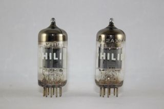 Perfectly Matched Pair 2 Vintage Mullard 7025 Low - Noise 12ax7 Test 100 Nos