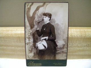 Cabinet Photo Of A Victorian Lady With A Fancy Hat