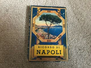 Ricordo Di Napoli Picture Book And Map 1920’s Vintage Postcards