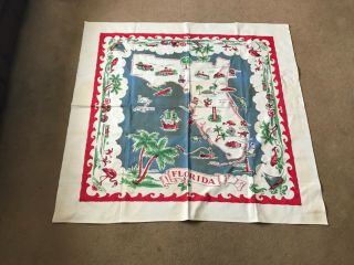 Vintage Florida Map Tablecloth